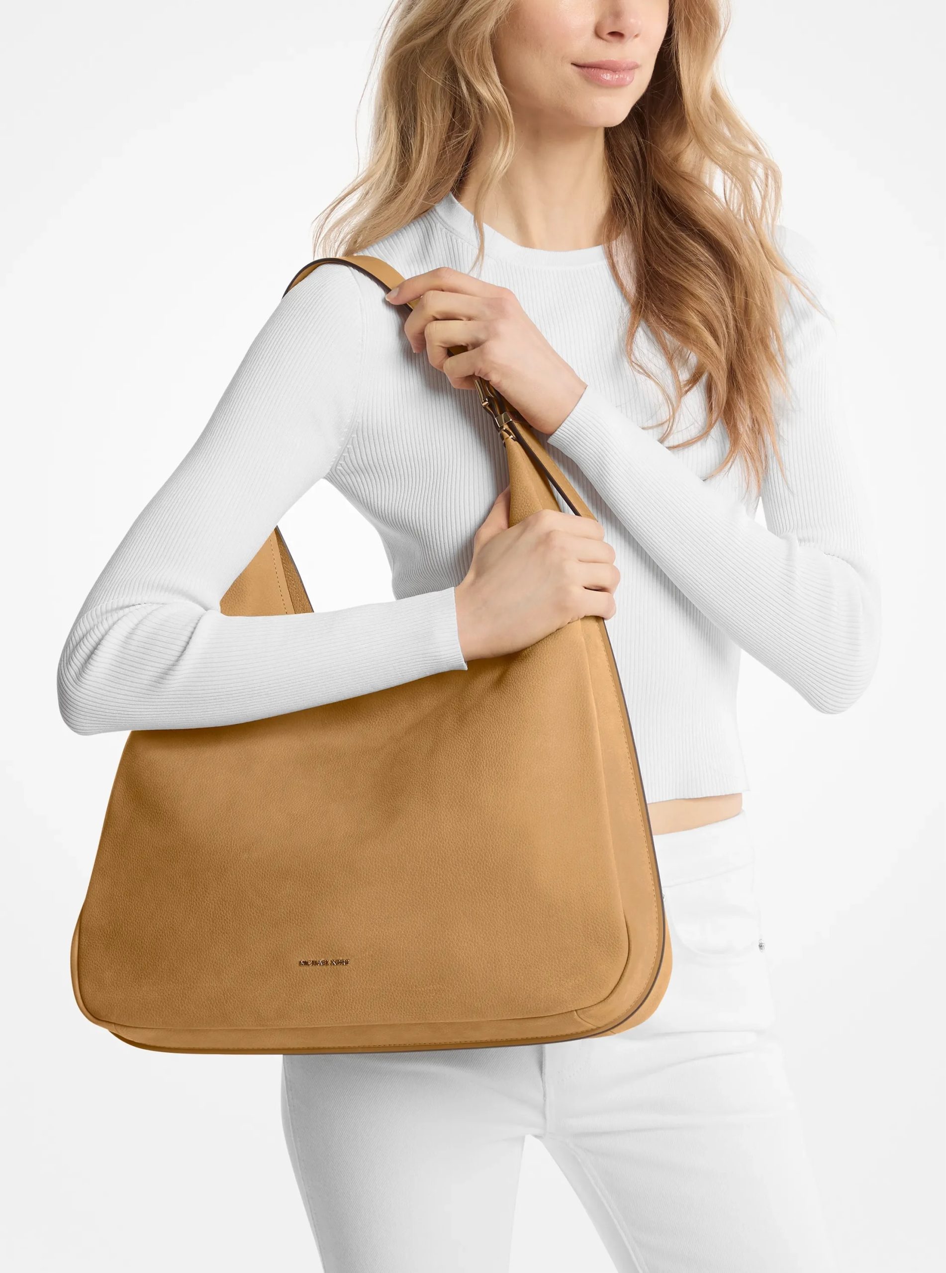 Michael Kors Nolita Large Nubuck Hobo Shoulder Bag - Image 4