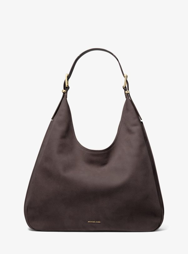 Michael Kors Nolita Large Nubuck Hobo Shoulder Bag