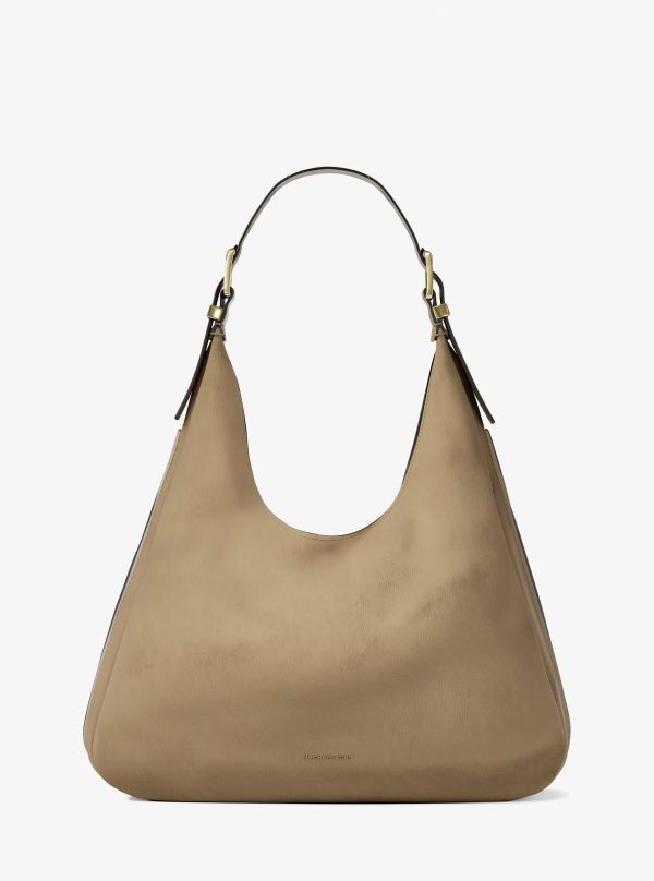 Michael Kors Nolita Large Nubuck Hobo Shoulder Bag