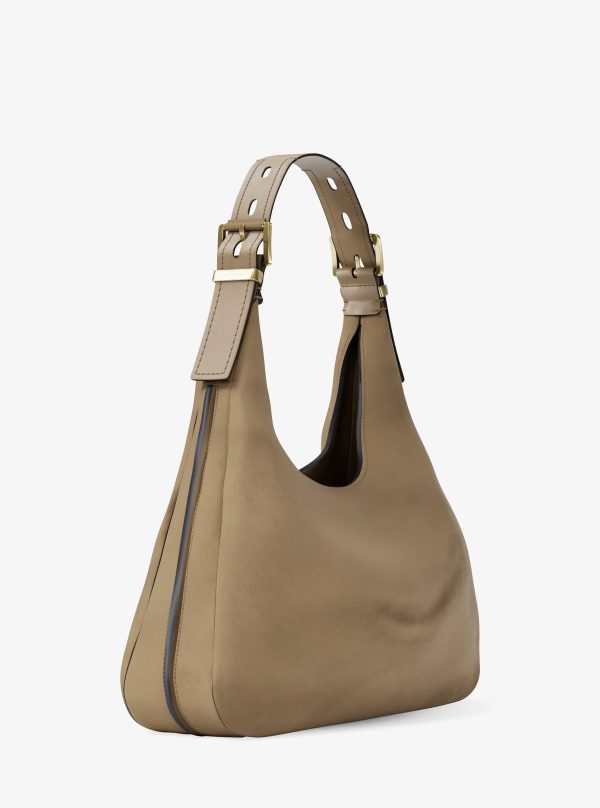 Michael Kors Nolita Large Nubuck Hobo Shoulder Bag