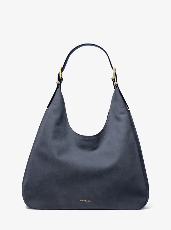 Michael Kors Nolita Large Nubuck Hobo Shoulder Bag
