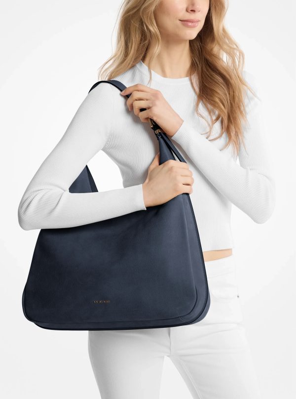 Michael Kors Nolita Large Nubuck Hobo Shoulder Bag