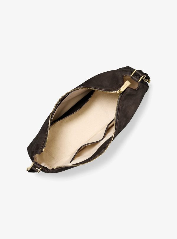 Michael Kors Nolita Medium Nubuck Shoulder Bag