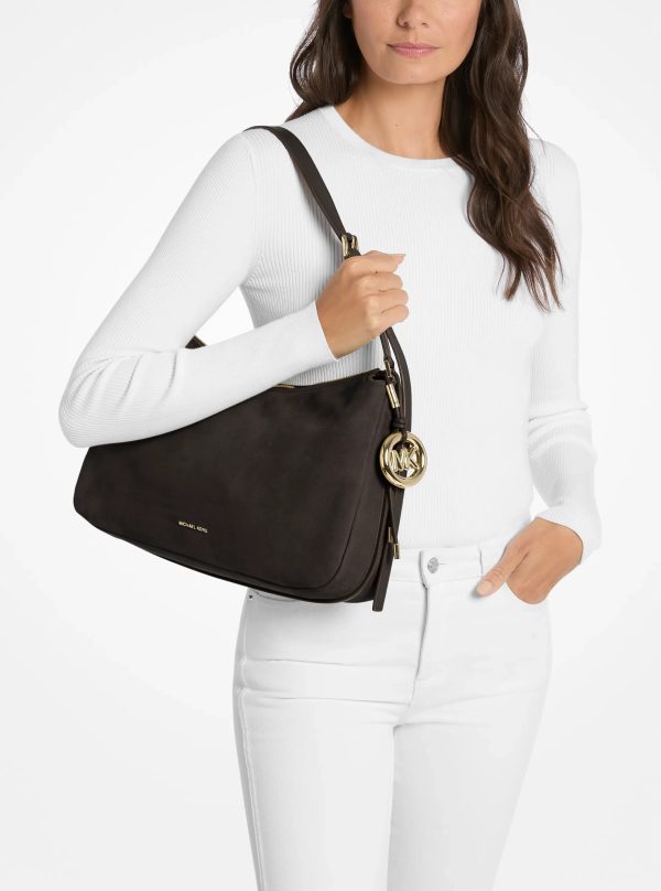 Michael Kors Nolita Medium Nubuck Shoulder Bag