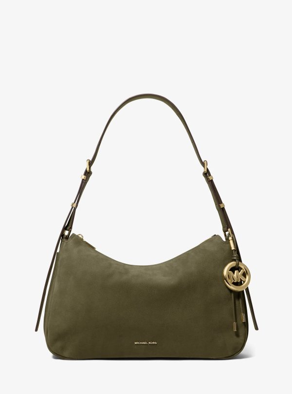 Michael Kors Nolita Medium Nubuck Shoulder Bag