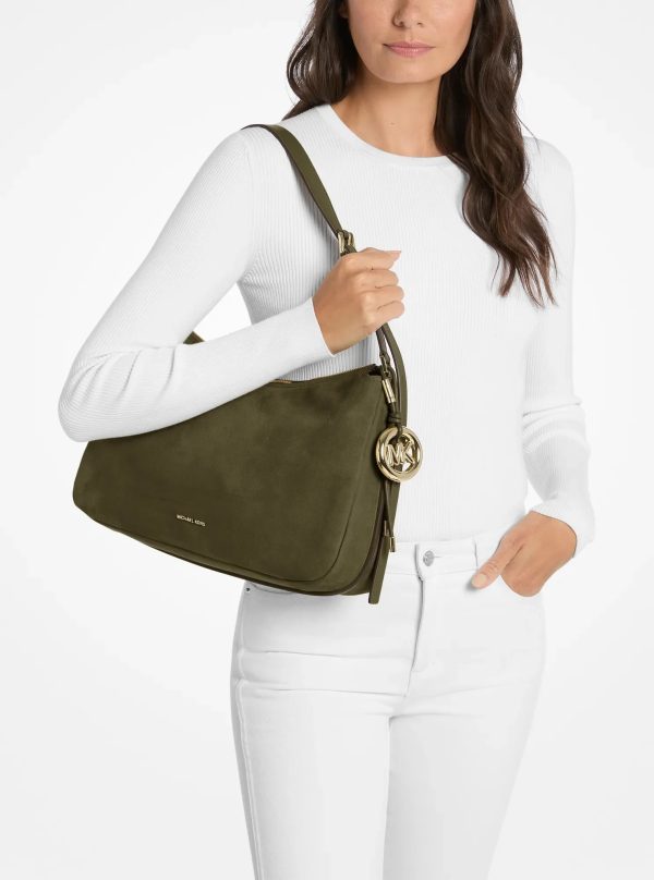 Michael Kors Nolita Medium Nubuck Shoulder Bag