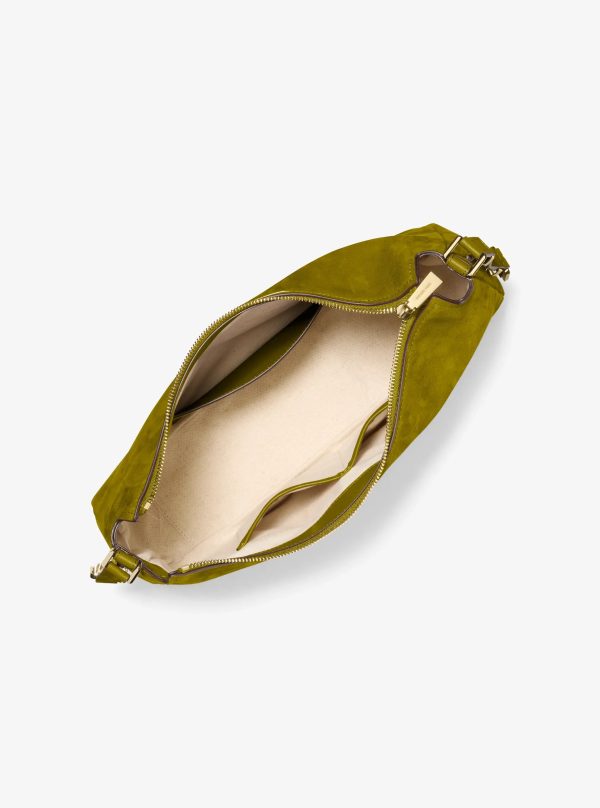 Michael Kors Nolita Medium Nubuck Shoulder Bag