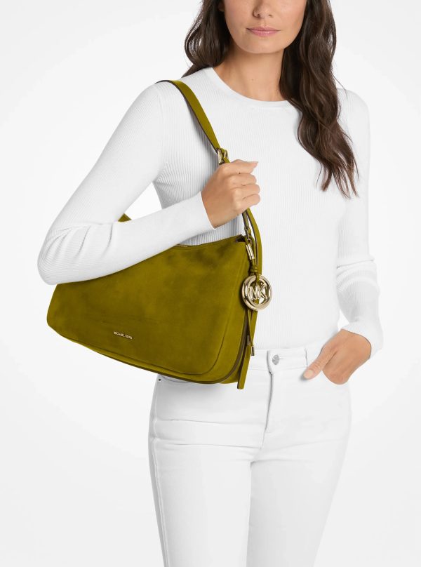 Michael Kors Nolita Medium Nubuck Shoulder Bag