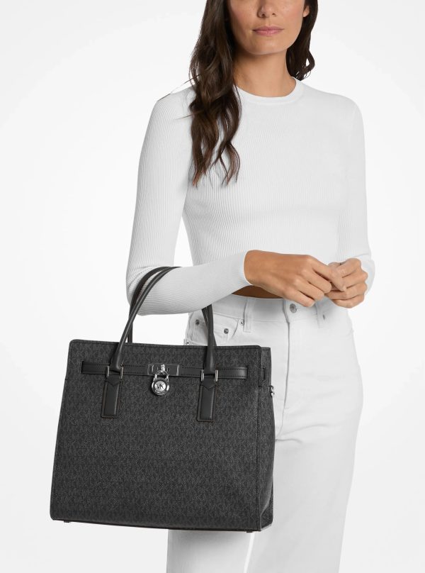 Michael Kors Hamilton Moderne Large Signature Logo Satchel