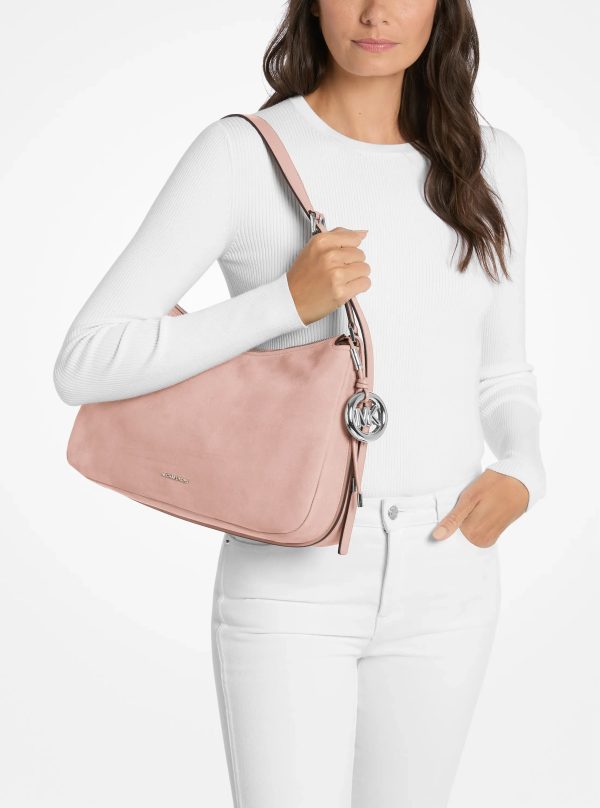 Michael Kors Nolita Medium Nubuck Shoulder Bag