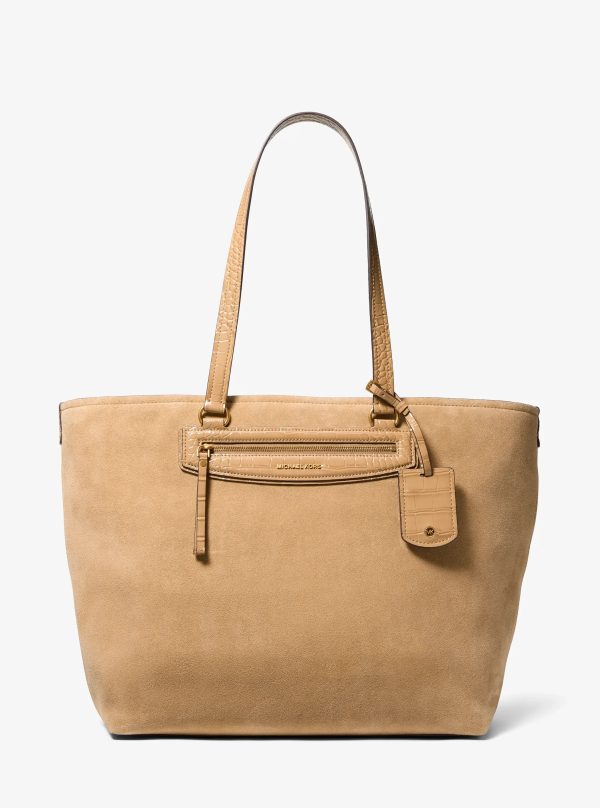 Michael Kors Jet Set Travel Extra-Large Suede Tote Bag