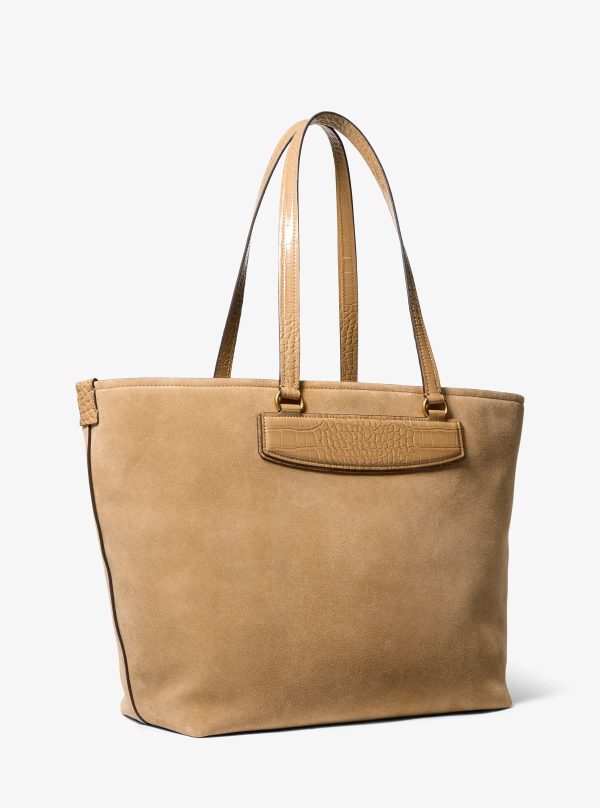 Michael Kors Jet Set Travel Extra-Large Suede Tote Bag