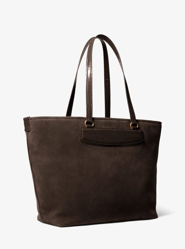 Michael Kors Jet Set Travel Extra-Large Suede Tote Bag
