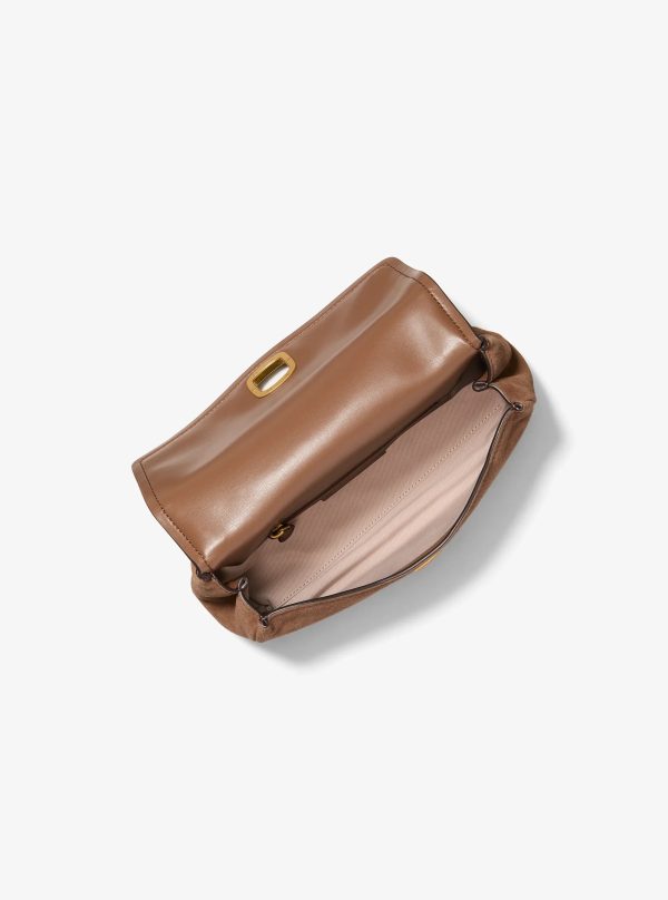 Michael Kors Bryant Small Suede Convertible Shoulder Bag