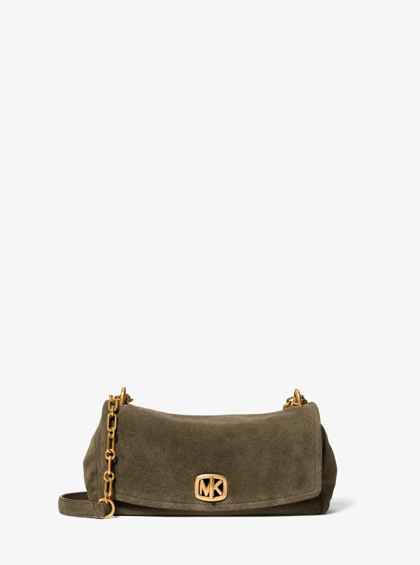 Michael Kors Bryant Small Suede Convertible Shoulder Bag