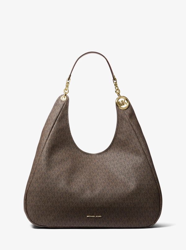 Michael Kors Ellie Large Signature Logo Shoulder Bag