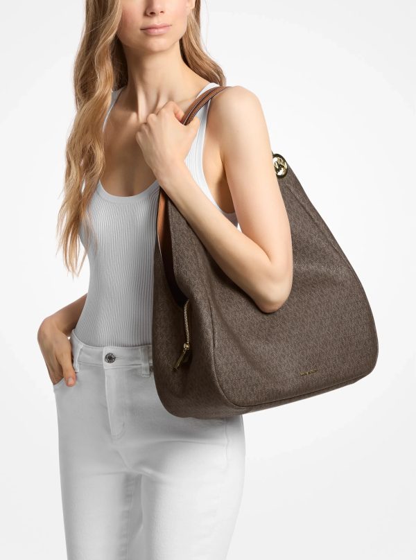 Michael Kors Ellie Large Signature Logo Shoulder Bag