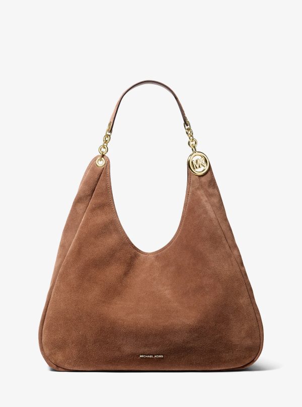 Michael Kors Ellie Large Suede Shoulder Bag