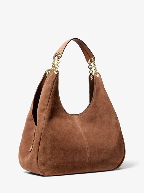 Michael Kors Ellie Large Suede Shoulder Bag