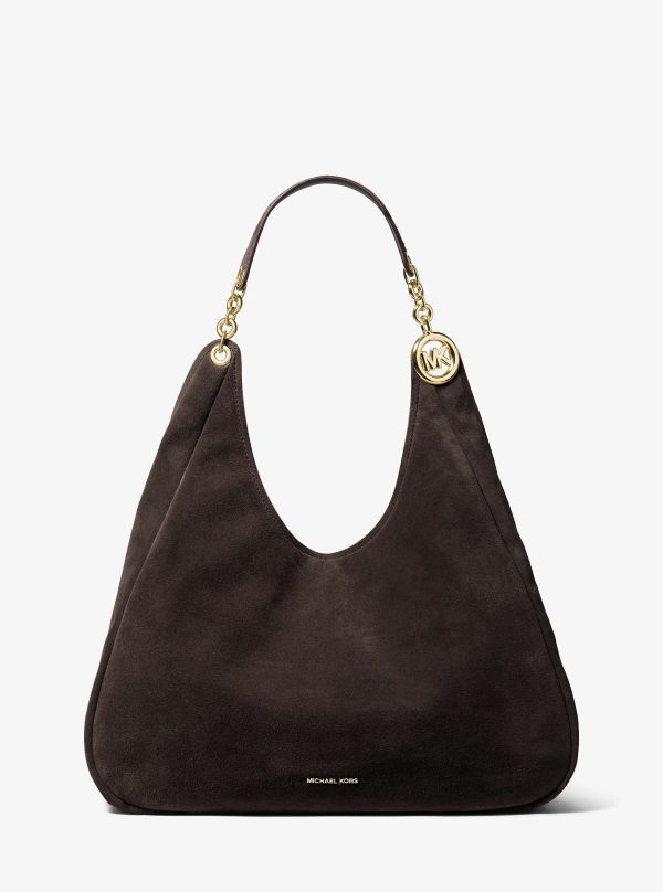 Michael Kors Ellie Large Suede Shoulder Bag
