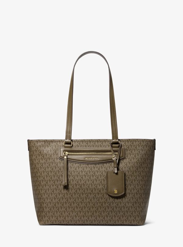 Michael Kors Jet Set Travel Medium Signature Logo Tote Bag