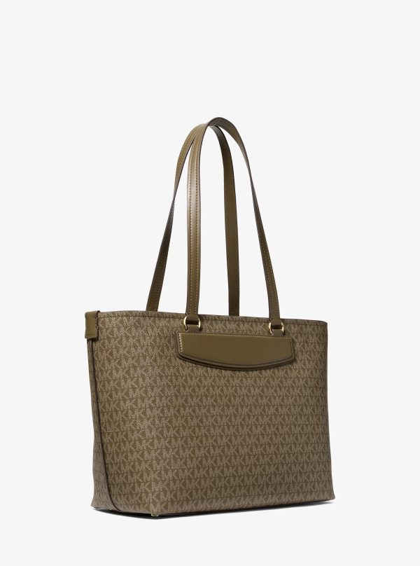 Michael Kors Jet Set Travel Medium Signature Logo Tote Bag