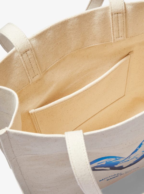 Michael Kors Watch Hunger Stop Cotton Canvas Tote Bag
