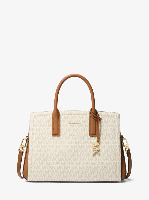 Michael Kors Laila Medium Signature Logo Satchel