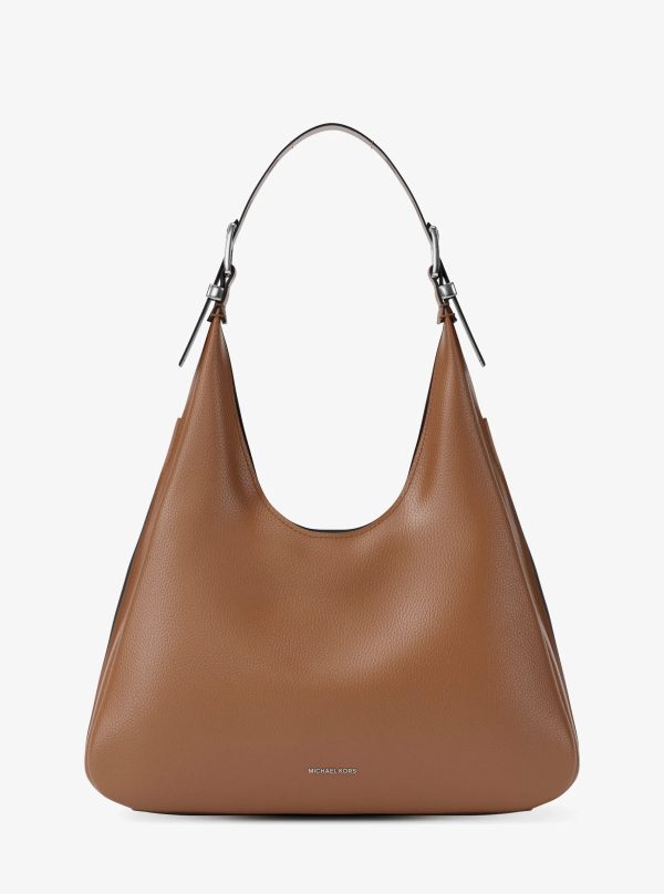Michael Kors Nolita Large Pebbled Leather Hobo Shoulder Bag