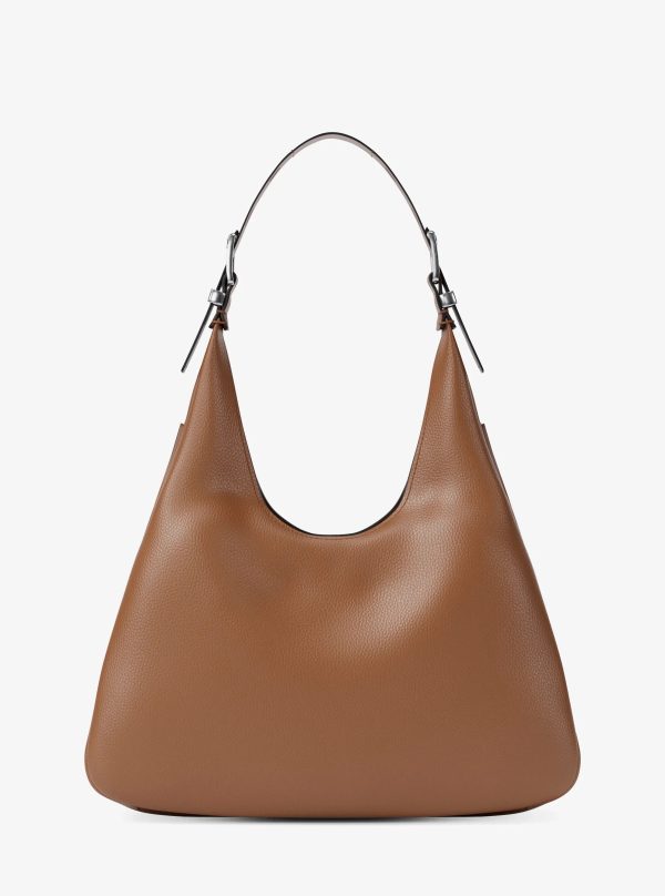 Michael Kors Nolita Large Pebbled Leather Hobo Shoulder Bag