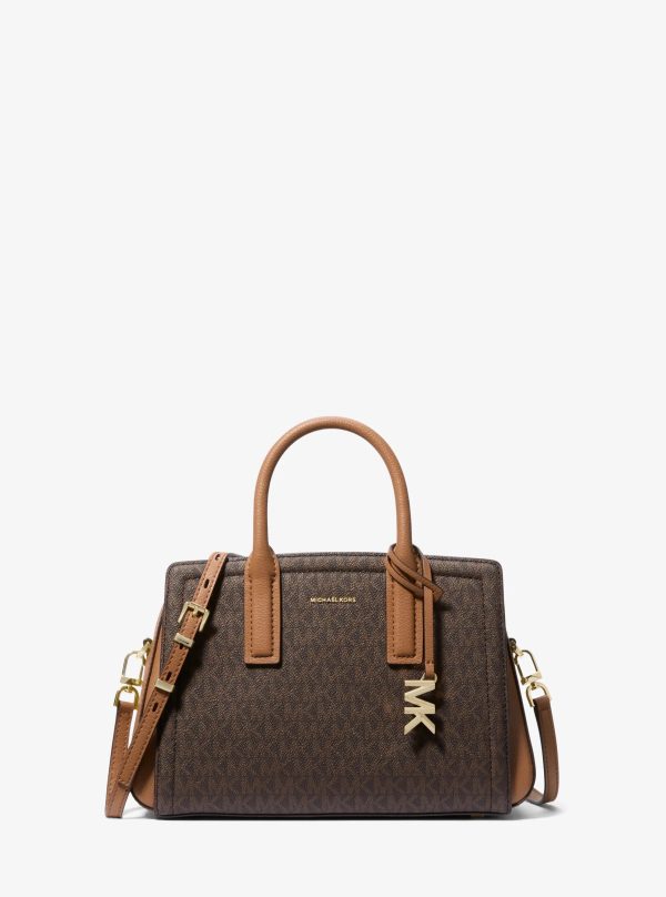Michael Kors Laila Small Signature Logo Satchel