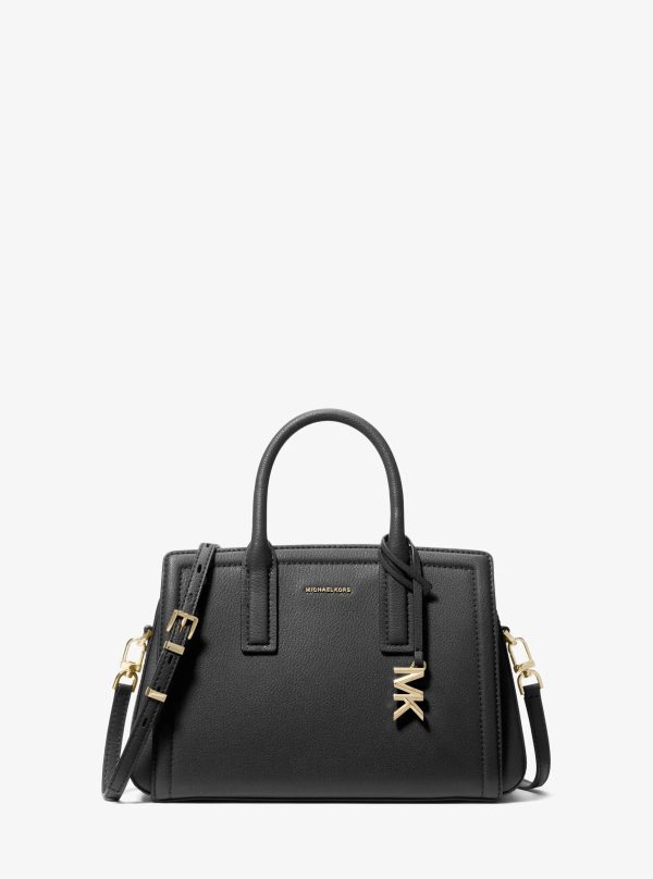 Michael Kors Laila Small Pebbled Leather Satchel