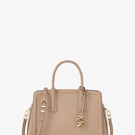 Michael Kors Laila Small Pebbled Leather Satchel