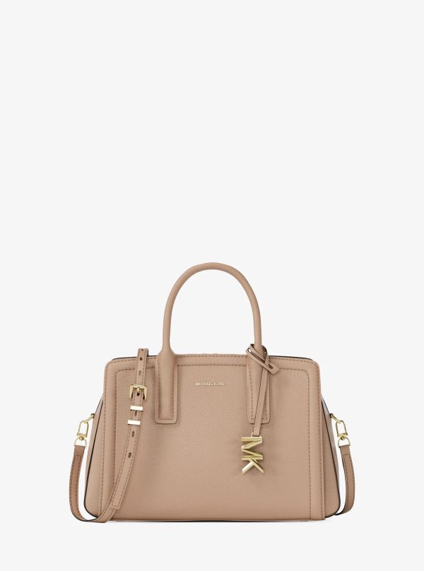 Michael Kors Laila Small Pebbled Leather Satchel