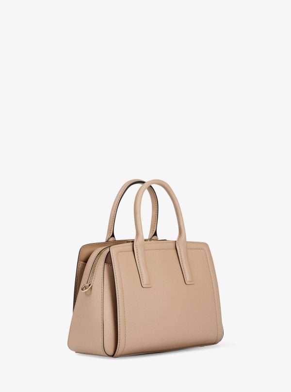 Michael Kors Laila Small Pebbled Leather Satchel