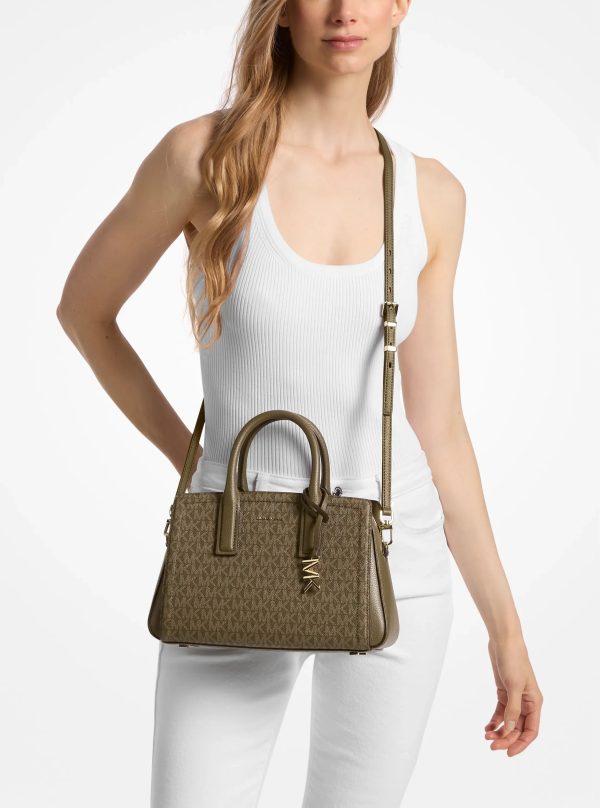 Michael Kors Laila Small Signature Logo Satchel