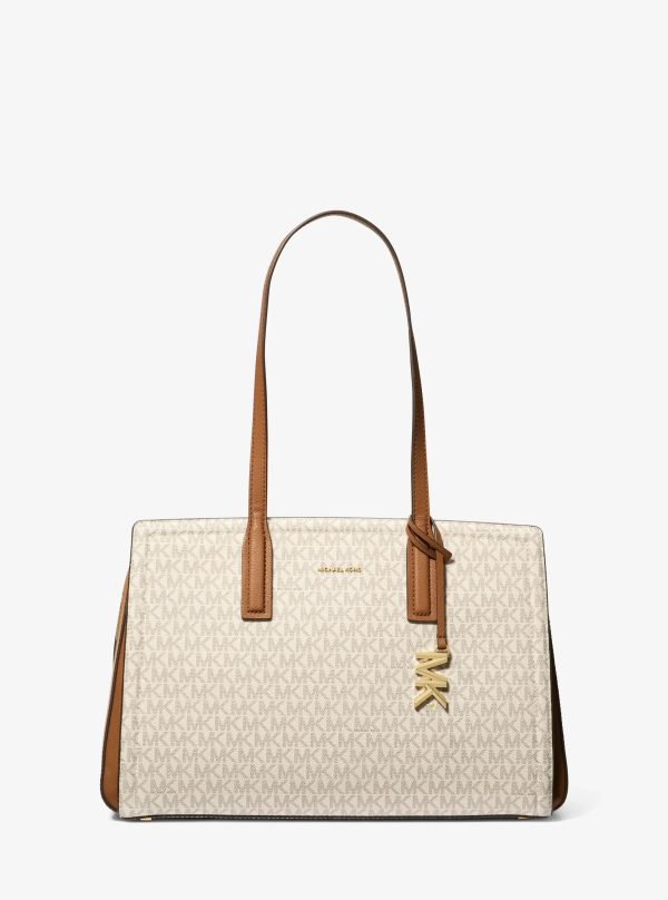 Michael Kors Laila Medium Signature Logo Tote Bag