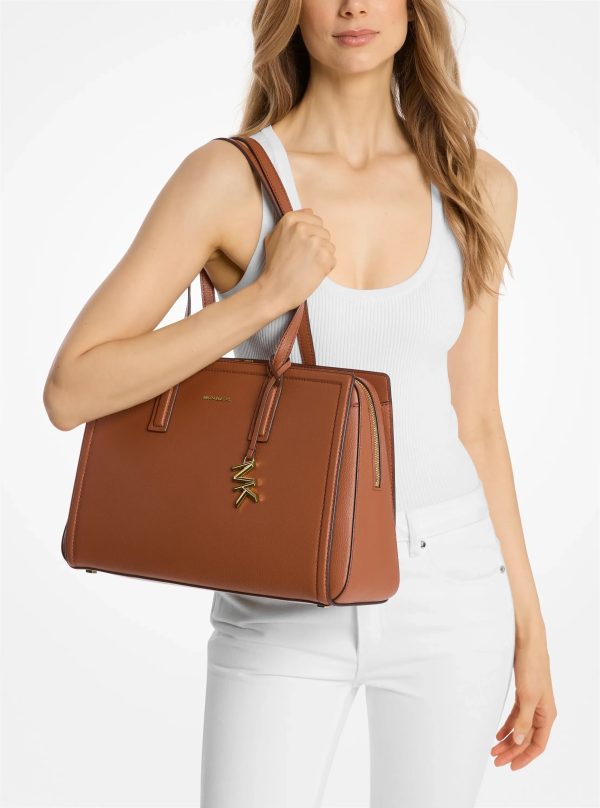 Michael Kors Laila Medium Leather Tote Bag