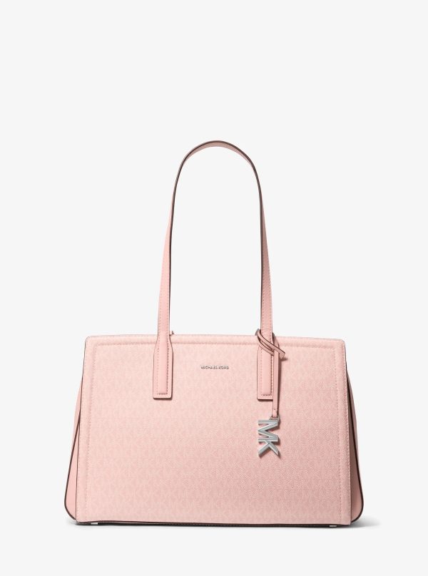Michael Kors Laila Medium Signature Logo Tote Bag