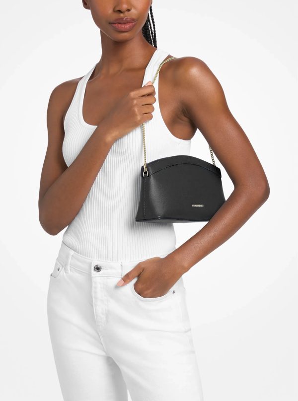 Michael Kors Athena Small Leather Convertible Clutch
