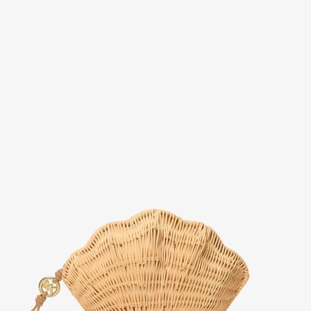 Michael Kors Shelly Rattan Clutch