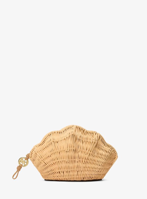Michael Kors Shelly Rattan Clutch
