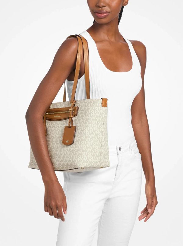Michael Kors Jet Set Travel Medium Signature Logo Tote Bag