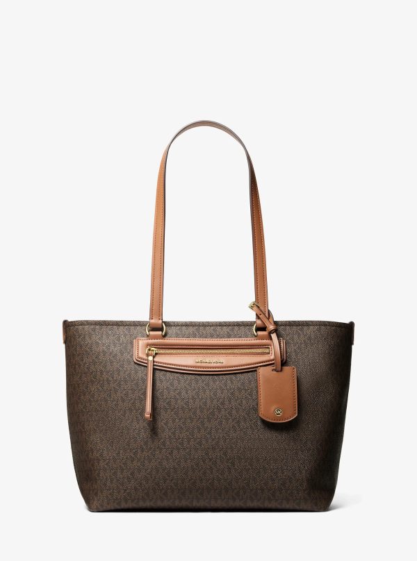 Michael Kors Jet Set Travel Medium Signature Logo Tote Bag