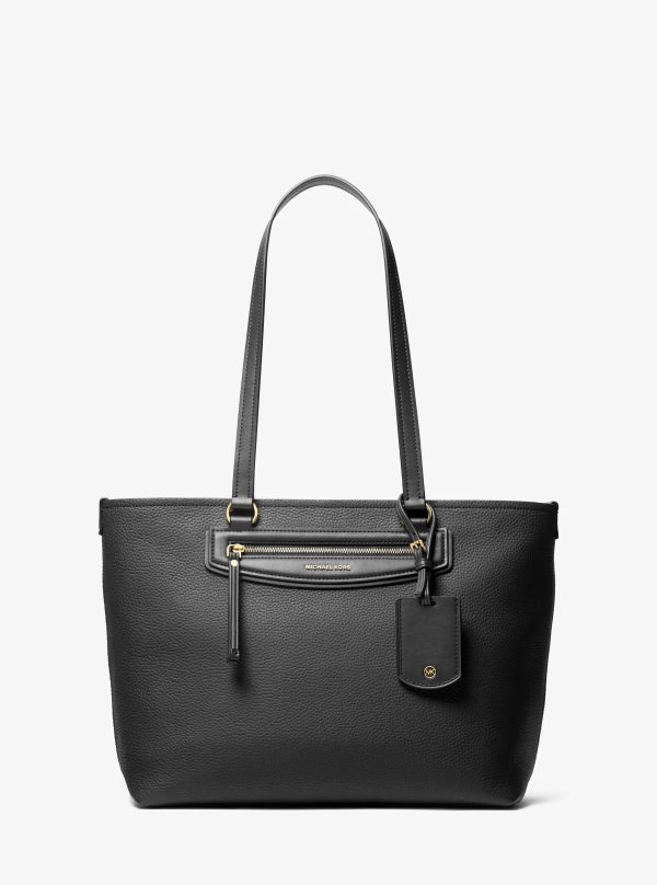 Michael Kors Jet Set Travel Medium Pebbled Leather Tote Bag
