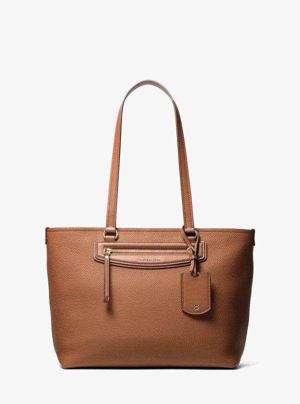 Michael Kors Jet Set Travel Medium Pebbled Leather Tote Bag