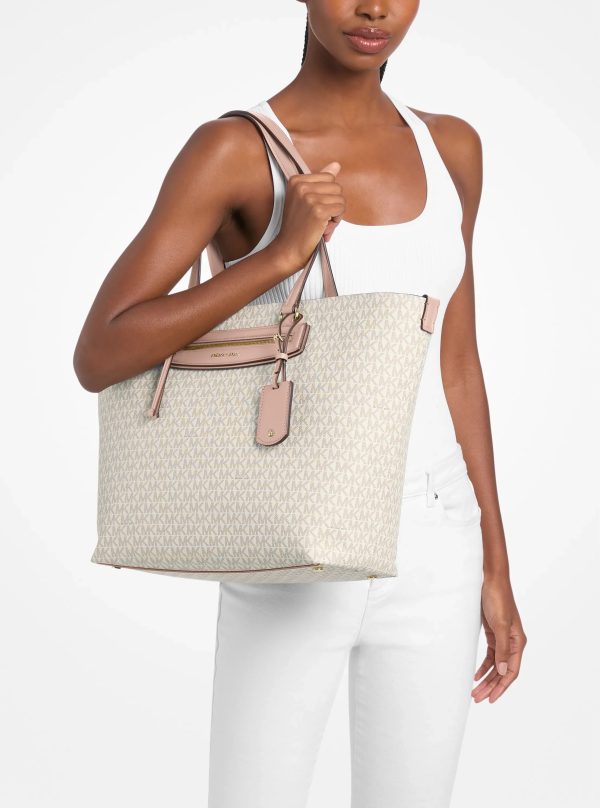 Michael Kors Jet Set Travel Extra-Large Signature Logo Tote Bag