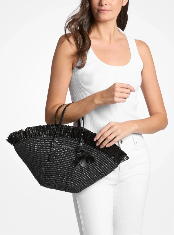 Michael Kors Isa Small Hand-Crocheted Tote Bag