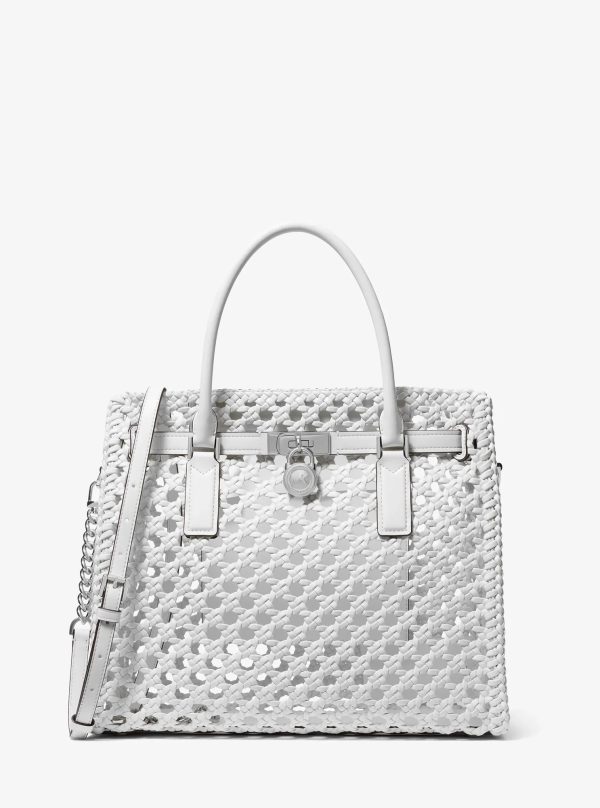 Michael Kors Hamilton Moderne Large Hand-Woven Satchel