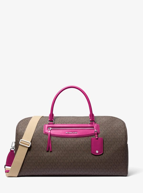 Michael Kors Jet Set Travel Extra-Large Signature Logo Weekender Bag